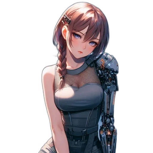 dress, robot, weapon, sword transparent PNG cut-out