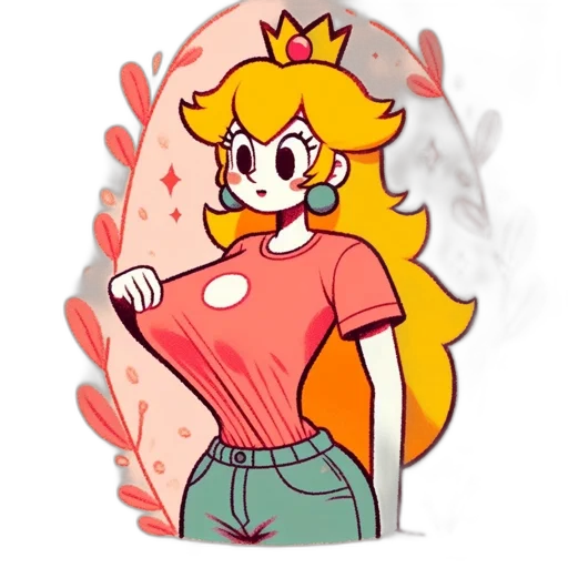 crown, dress, staff, flower transparent PNG cut-out