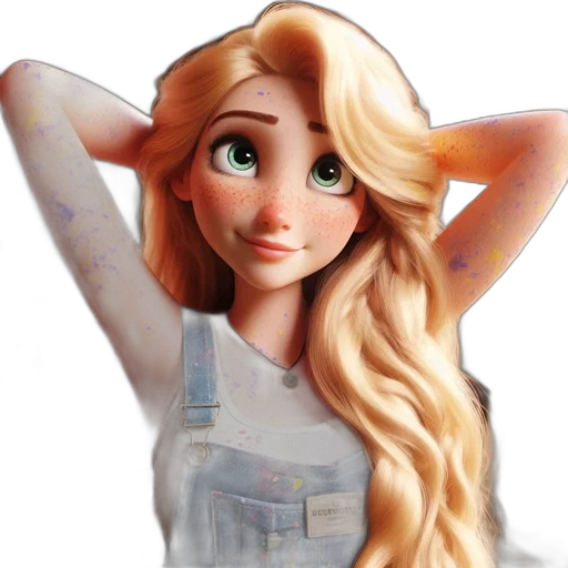 dress, face, jewelry, cartoon transparent PNG cut-out