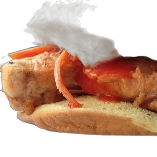 food, close-up, sandwich, chicken transparent PNG cut-out
