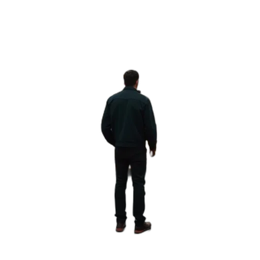 jacket, staff, robot, face transparent PNG cut-out
