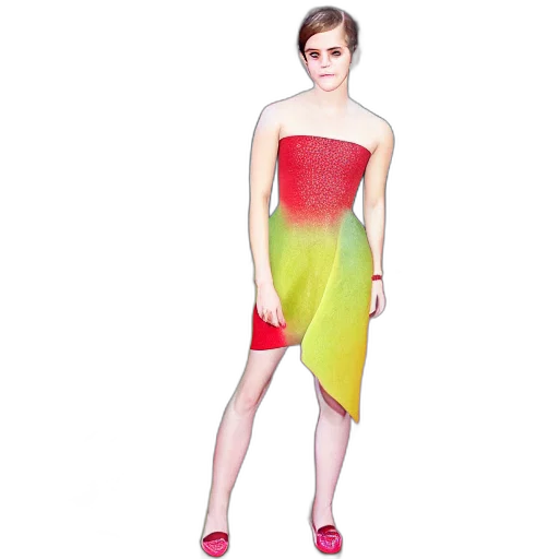 dress, 3d render, cartoon, concept art transparent PNG cut-out