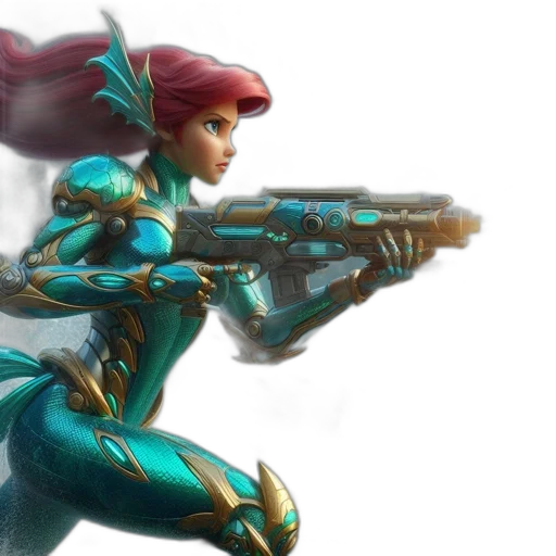 weapon, concept art, fantasy art, 3d render transparent PNG cut-out