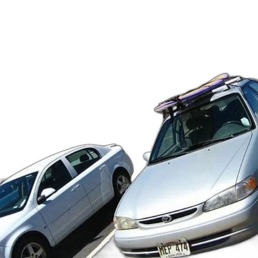 car, 3d render, photorealistic, two transparent PNG cut-out