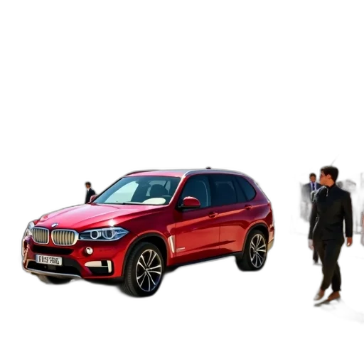 car, 3d render, red, bmw transparent PNG cut-out
