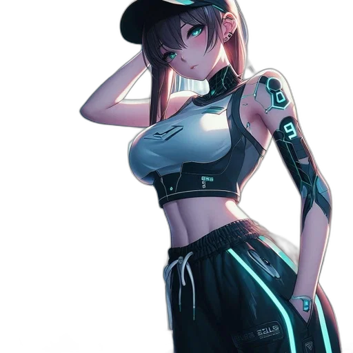 robot, dress, jacket, weapon transparent PNG cut-out