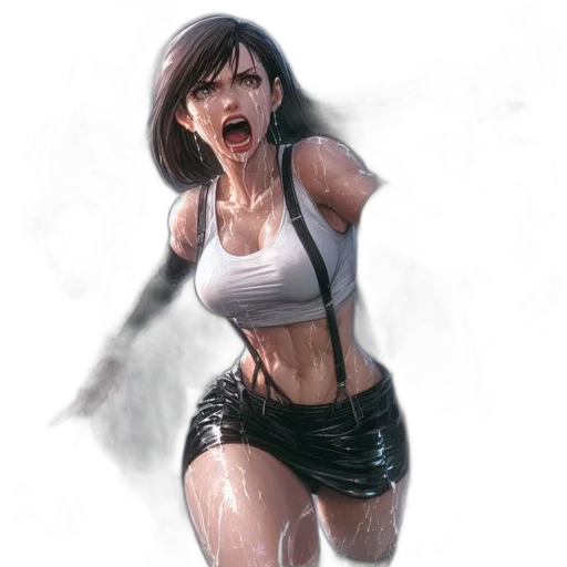 concept art, comic book art, photorealistic, cyberpunk transparent PNG cut-out