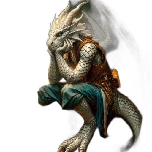 dragon, creature, staff, animal transparent PNG cut-out