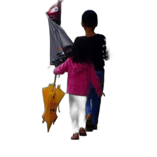 umbrella, jacket, staff, weapon transparent PNG cut-out