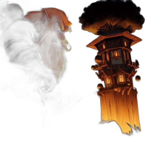 concept art, fantasy art, photorealistic, 3d render transparent PNG cut-out
