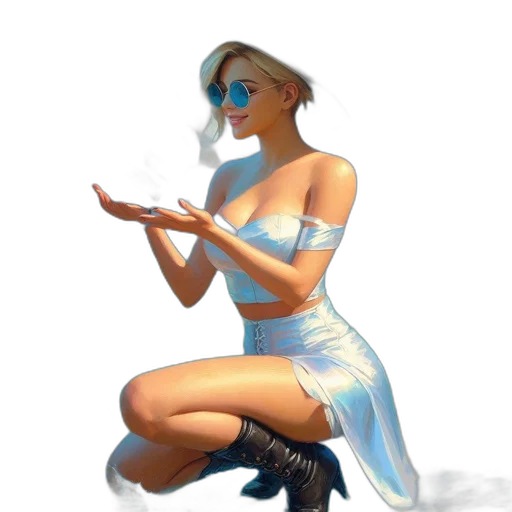 dress, staff, concept art, fantasy art transparent PNG cut-out