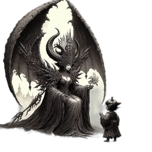 dragon, creature, mask, crown transparent PNG cut-out