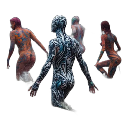 robot, dress, creature, concept art transparent PNG cut-out