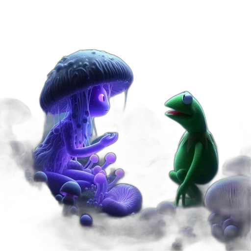 hat, creature, staff, umbrella transparent PNG cut-out