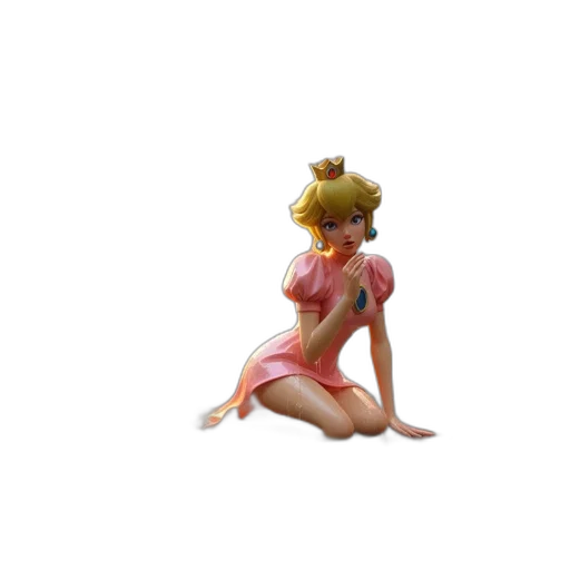dress, staff, 3d render, concept art transparent PNG cut-out