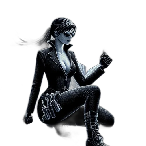 weapon, comic book art, concept art, cyberpunk transparent PNG cut-out