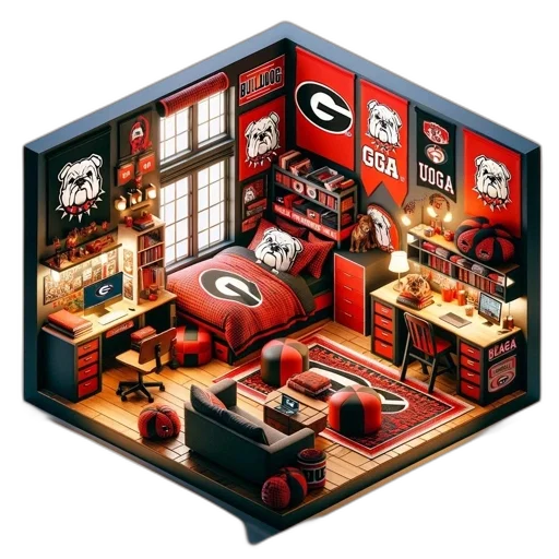 furniture, red, miniature, room transparent PNG cut-out