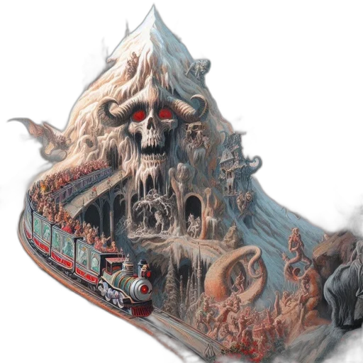 concept art, fantasy art, 3d render, photorealistic transparent PNG cut-out