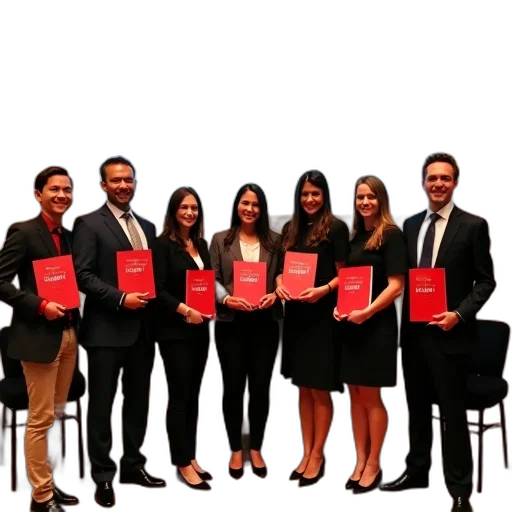 staff, group, people, standing transparent PNG cut-out