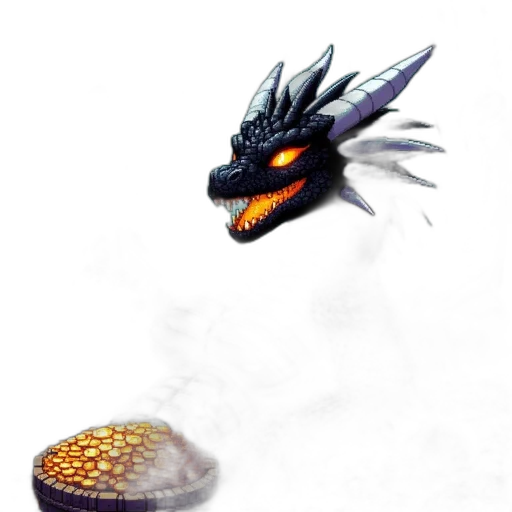 dragon, creature, animal, staff transparent PNG cut-out