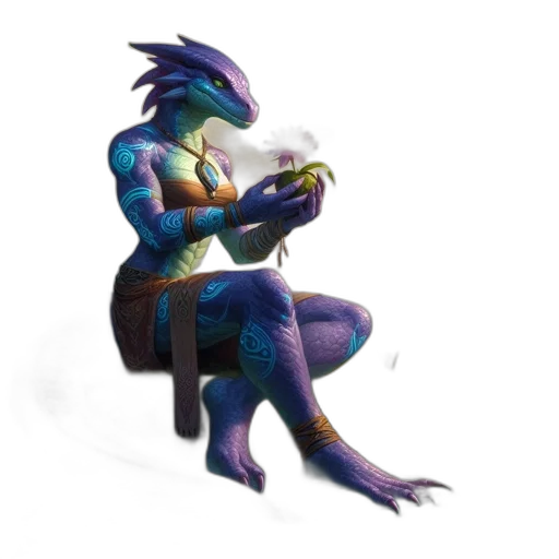 dragon, creature, staff, mask transparent PNG cut-out