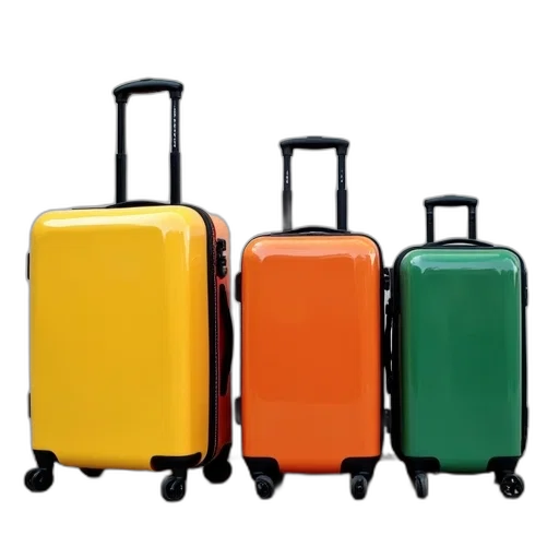 colorful, neon, row, four transparent PNG cut-out