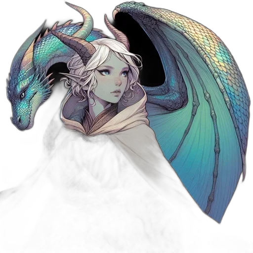dragon, fantasy art, concept art, pixel art transparent PNG cut-out