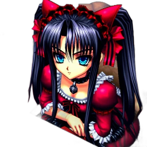 dress, pixel art, anime, photorealistic transparent PNG cut-out