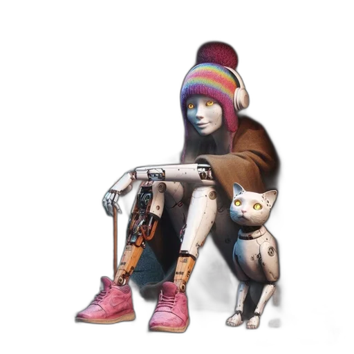 robot, jacket, mask, animal transparent PNG cut-out