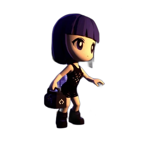 dress, robot, creature, 3d render transparent PNG cut-out