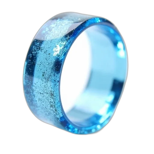 jewelry, 3d render, blue, glass transparent PNG cut-out