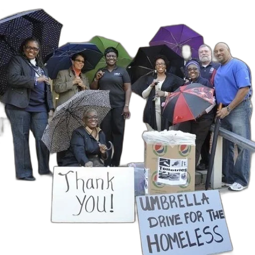 umbrella, group, people, holding transparent PNG cut-out