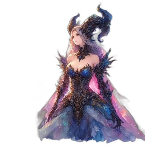dress, crown, dragon, concept art transparent PNG cut-out