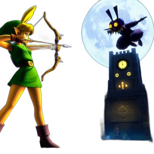 concept art, pixel art, fantasy art, 3d render transparent PNG cut-out