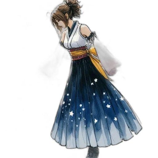 dress, staff, crown, concept art transparent PNG cut-out