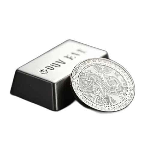 jewelry, silver, coin, detailed transparent PNG cut-out