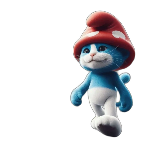 hat, creature, animal, 3d render transparent PNG cut-out