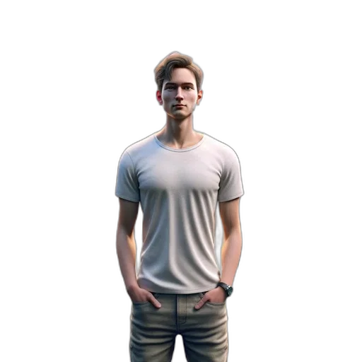 staff, jacket, face, creature transparent PNG cut-out