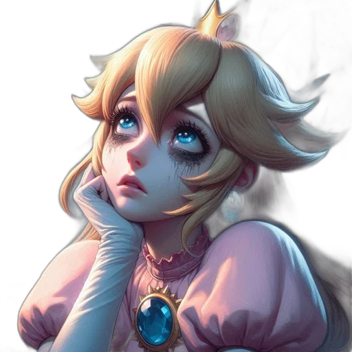 crown, face, dress, staff transparent PNG cut-out