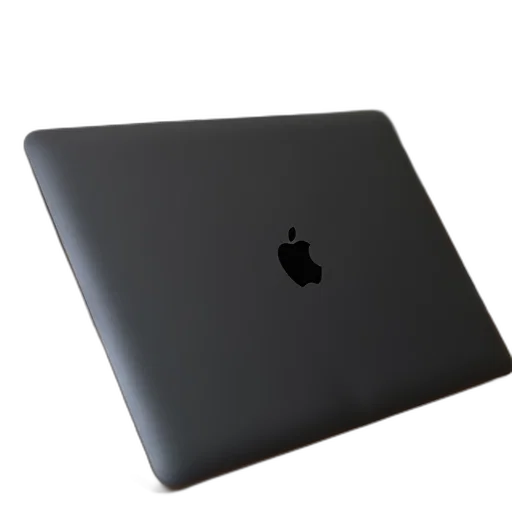 3d render, dark, closed, laptop transparent PNG cut-out