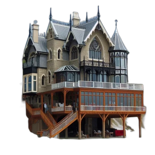 building, furniture, 3d render, concept art transparent PNG cut-out