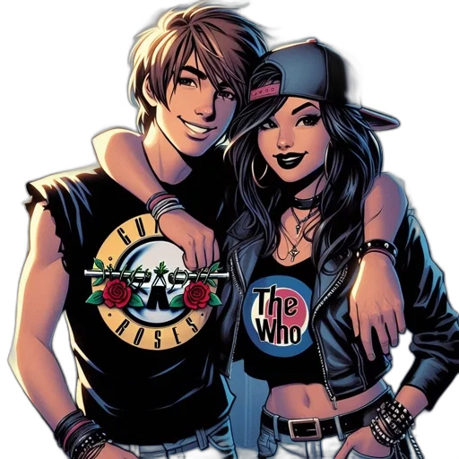 comic book art, concept art, cartoon, cyberpunk transparent PNG cut-out