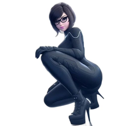 jacket, dress, staff, robot transparent PNG cut-out