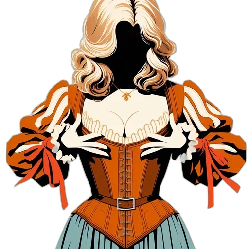 dress, jacket, comic book art, concept art transparent PNG cut-out