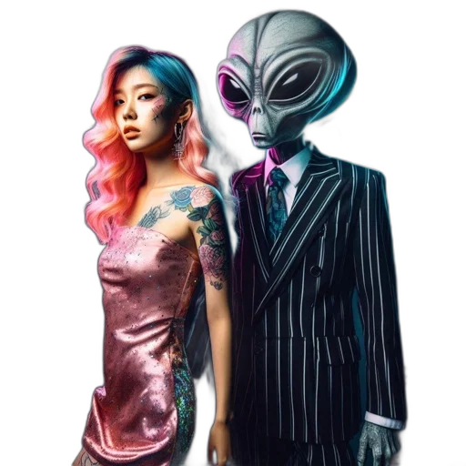 mask, dress, robot, creature transparent PNG cut-out