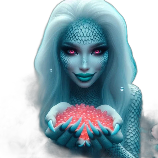 creature, mask, jewelry, fantasy art transparent PNG cut-out