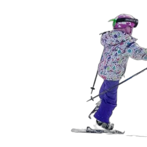two, children, colorful, ski transparent PNG cut-out