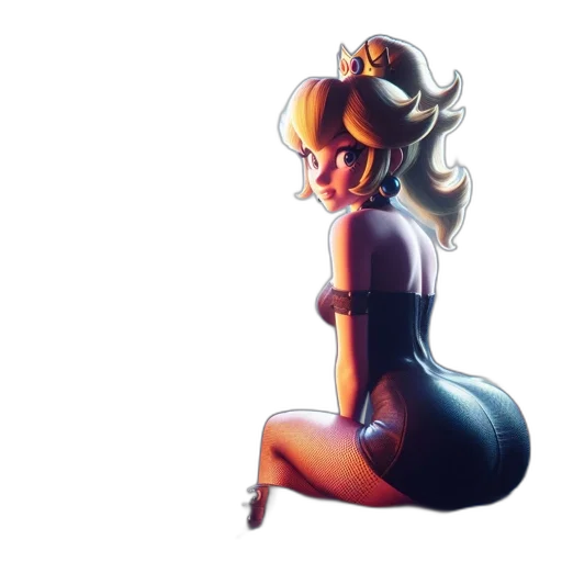 dress, crown, robot, staff transparent PNG cut-out