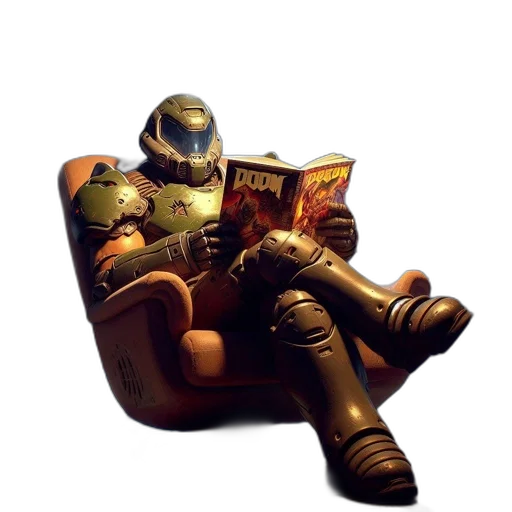robot, furniture, concept art, 3d render transparent PNG cut-out