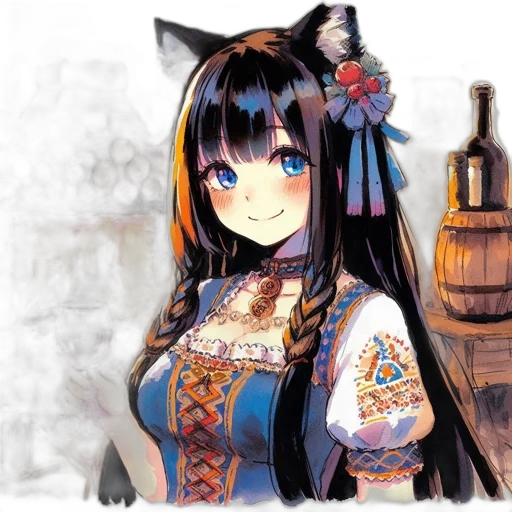 dress, staff, dragon, weapon transparent PNG cut-out